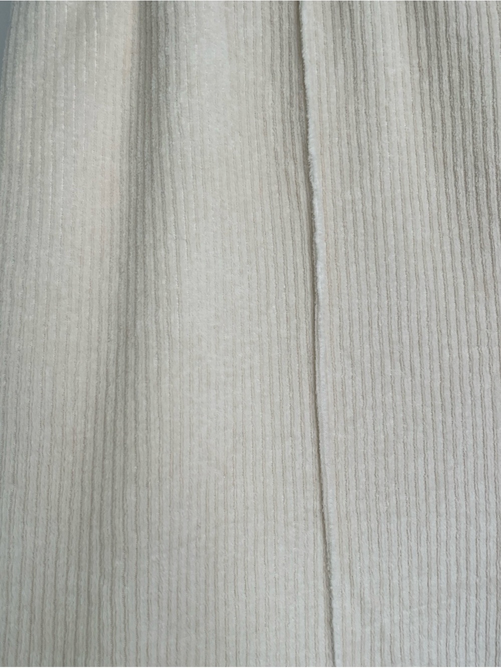 NWT Aerie Corduroy Ribbed Flare Pants Size Medium High Rise Cream Elastic Waist - Picture 2 of 14
